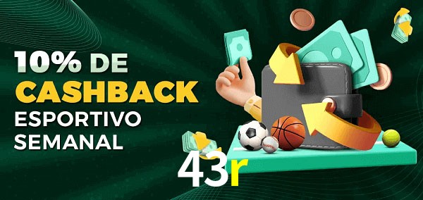 10% de bônus de cashback na 43r